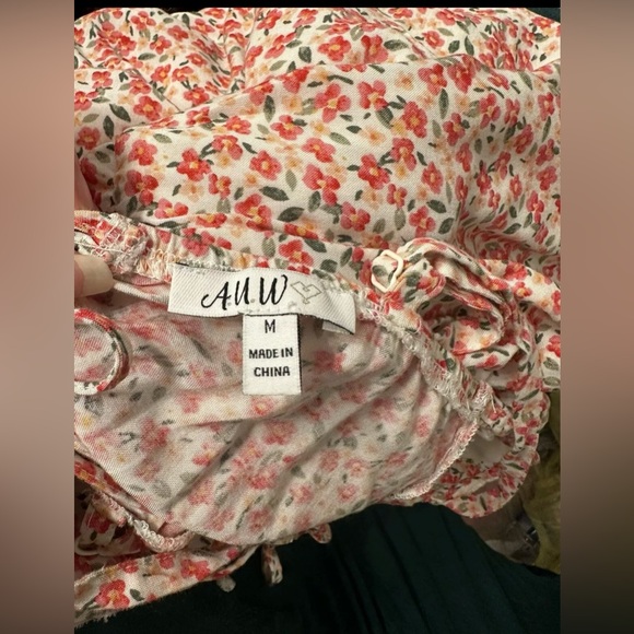 AUW Women’s Floral sundress Sz medium - Picture 13 of 14